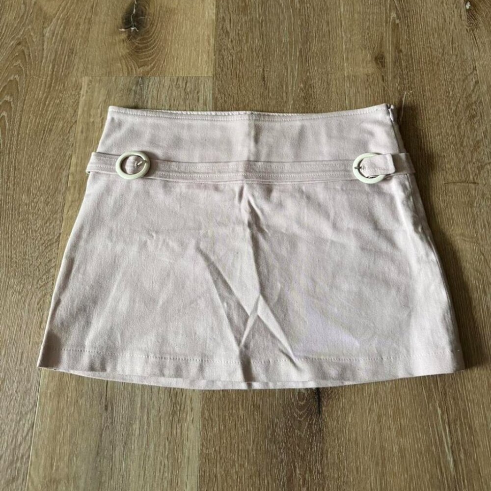 Zara Pink Cotton Mini Skirt‎ Size 4